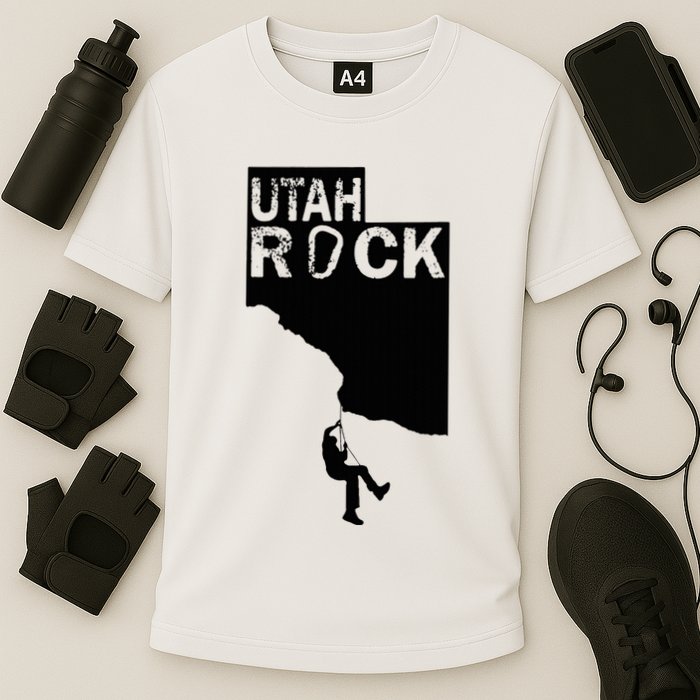 Utah Rock Climbing Cooling Performance Crew T-Shirt