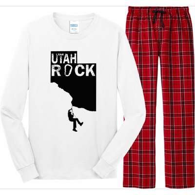 Utah Rock Climbing Long Sleeve Pajama Set