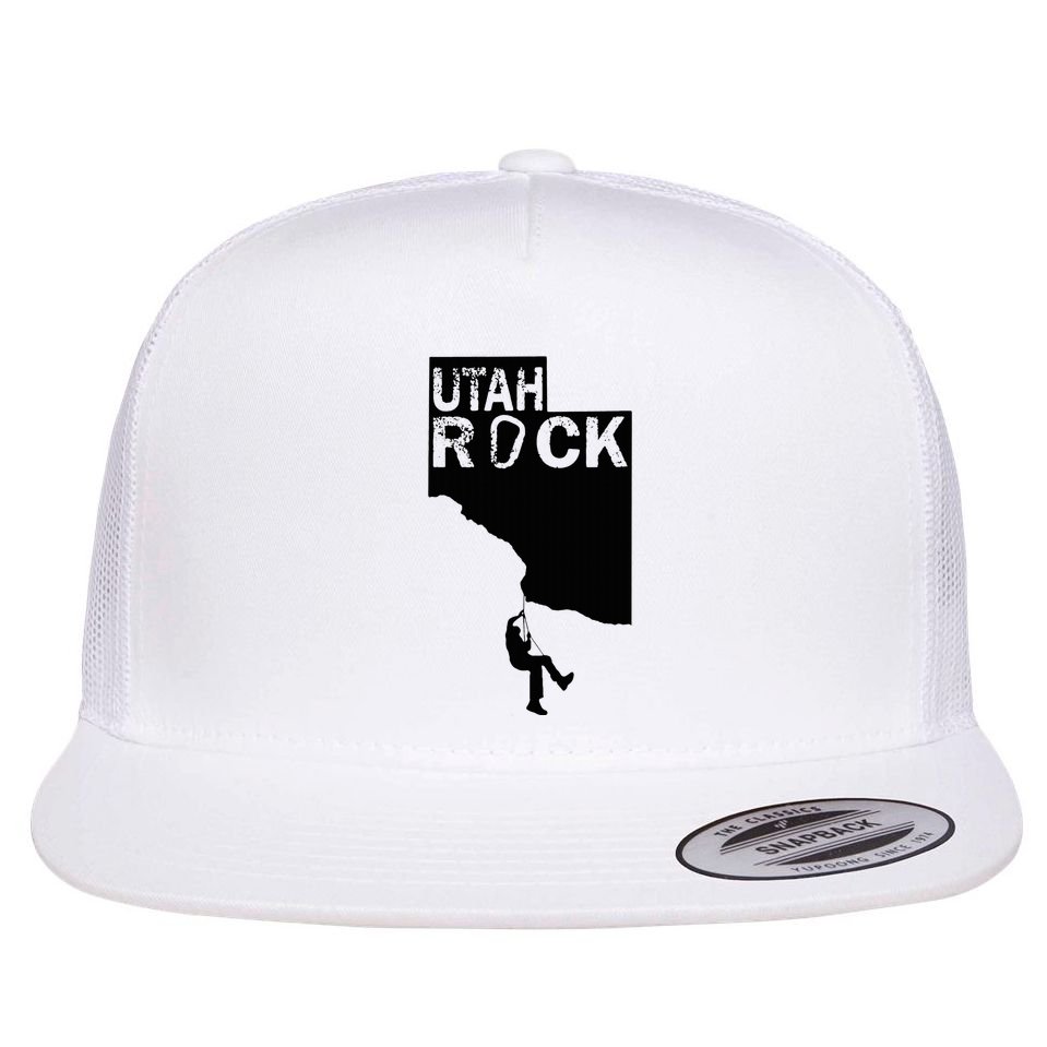 Utah Rock Climbing Flat Bill Trucker Hat