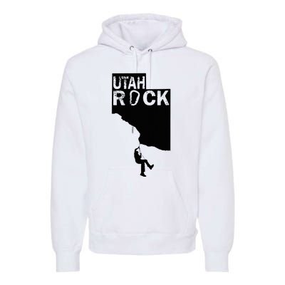 Utah Rock Climbing Premium Hoodie