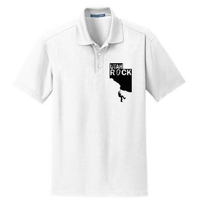 Utah Rock Climbing Dry Zone Grid Polo