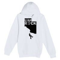 Utah Rock Climbing Premium Pullover Hoodie