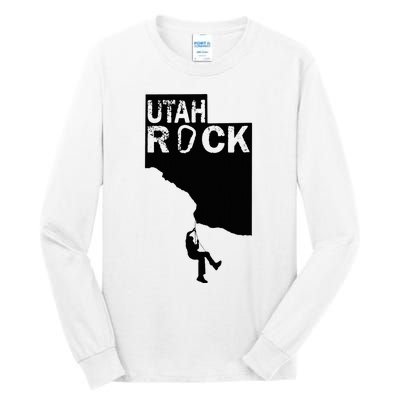 Utah Rock Climbing Tall Long Sleeve T-Shirt