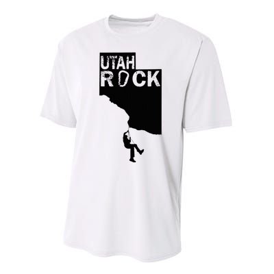 Utah Rock Climbing Performance Sprint T-Shirt