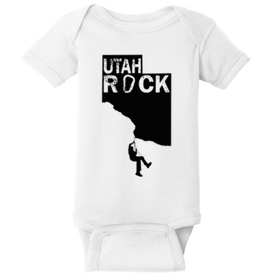 Utah Rock Climbing Baby Bodysuit