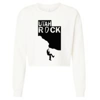Utah Rock Climbing Cropped Pullover Crew