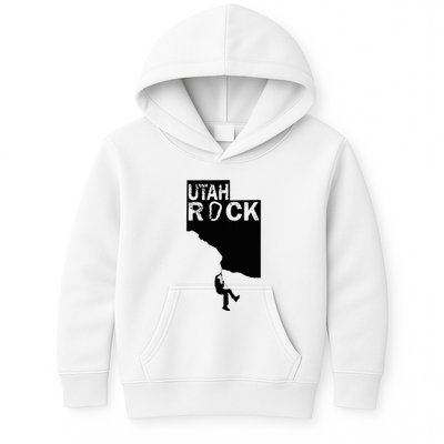 Utah Rock Climbing Kids Hoodie
