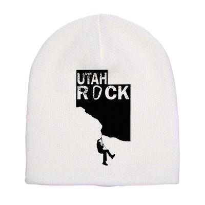 Utah Rock Climbing Short Acrylic Beanie