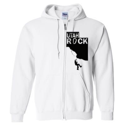 Utah Rock Climbing Full Zip Hoodie