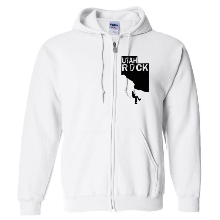 Utah Rock Climbing Full Zip Hoodie