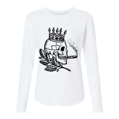 Unusual Rockabilly Crown Cigar Womens Cotton Relaxed Long Sleeve T-Shirt