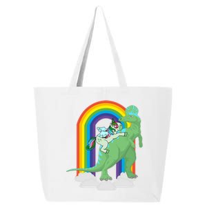 Unicorn Riding Dinosaur Gift Rainbow Gift 25L Jumbo Tote