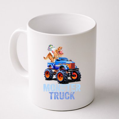 Unicorn Riding Dinosaur Monster Truck Monster Cool Engines Gift Coffee Mug