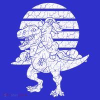 Unicorn Riding Dinosaur Great Gift T-Shirt