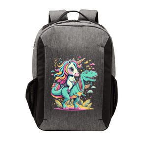 Unicorn Riding Dinosaur T Rex Cool Gift Vector Backpack