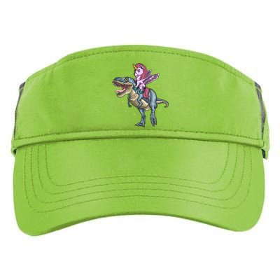 Unicorn Riding Dinosaur T Rex Meaningful Gift Adult Drive Performance Visor