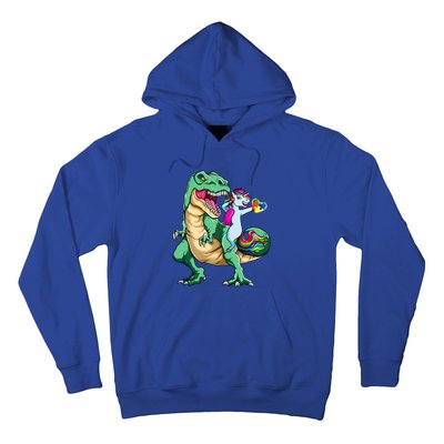 Unicorn Riding Dinosaur Autism Awareness Valentines Day Gift Cute Gift Hoodie