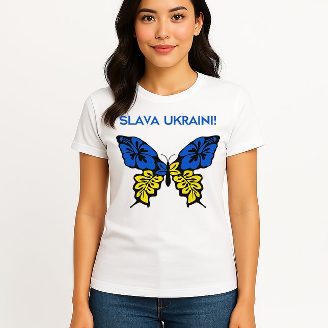 Ukraine Resilience Freedom & Strength Stand With Ukraine Womens T-Shirt