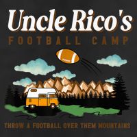 Uncle Rico's Football Camp Throw A Football Over Them 7 Panel Mesh Trucker Snapback Hat