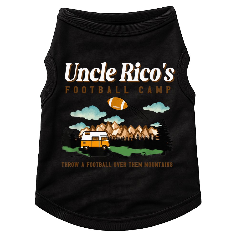 Uncle Rico's Football Camp Throw A Football Over Them Doggie Tank