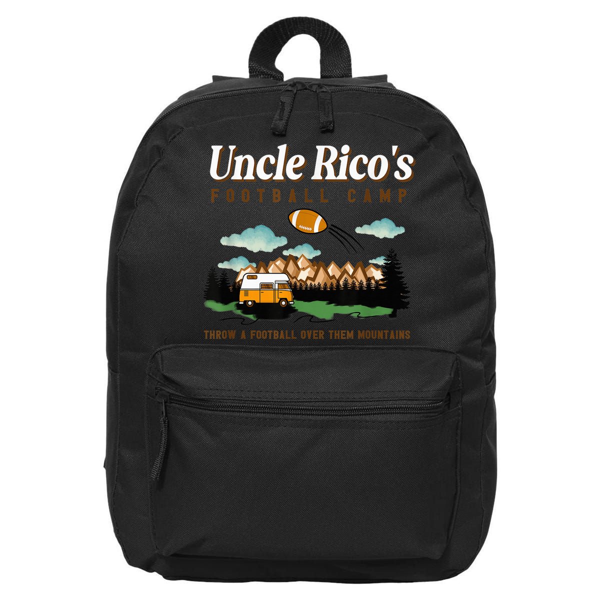 Uncle Rico's Football Camp Throw A Football Over Them 16 in Basic Backpack
