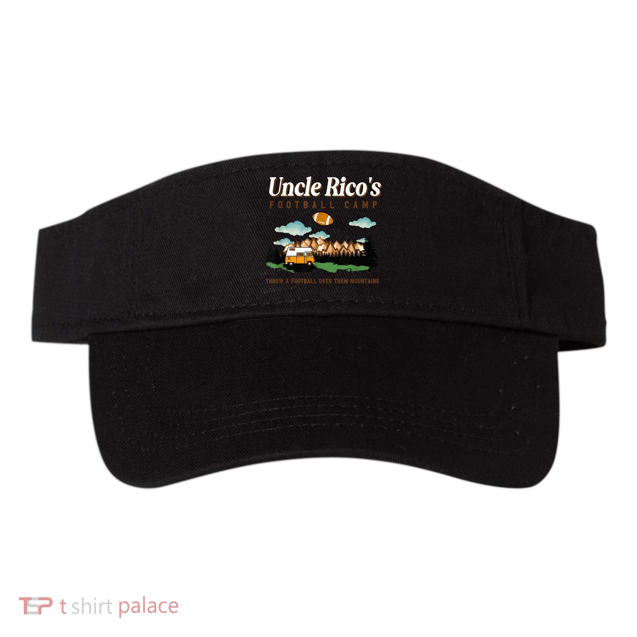 Uncle Rico's Football Camp Throw A Football Over Them Visor
