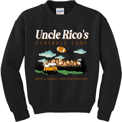 Uncle Rico's Football Camp Throw A Football Over Them Kids Sweatshirt