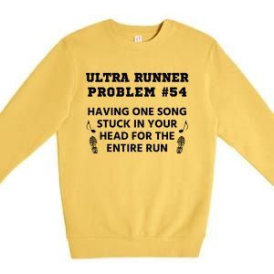 Ultrarunner Running Funny Marathon Ultramarathon Cool Gift Premium Crewneck Sweatshirt