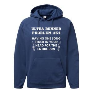 Ultrarunner Running Funny Marathon Ultramarathon Cool Gift Performance Fleece Hoodie