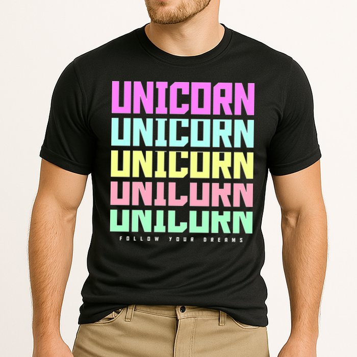 Unicorn Repeat Follow Your Dream Performance Shirt