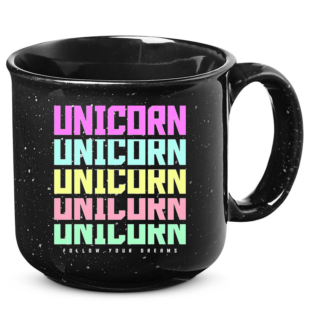 Unicorn Repeat Follow Your Dream 15oz Campfire Ceramic Mug