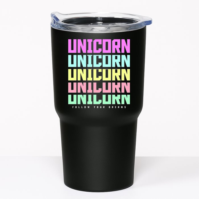 Unicorn Repeat Follow Your Dream Tumbler