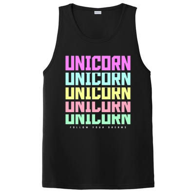 Unicorn Repeat Follow Your Dream PosiCharge Competitor Tank