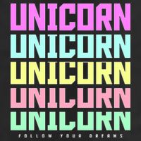 Unicorn Repeat Follow Your Dream Golf Towel