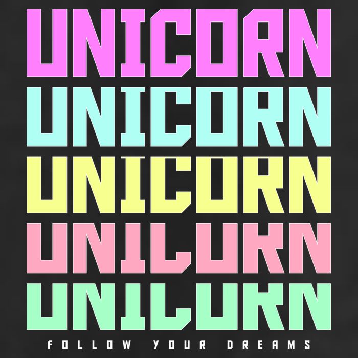 Unicorn Repeat Follow Your Dream Golf Towel