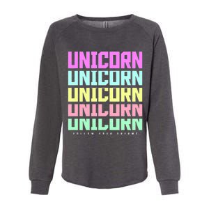 Unicorn Repeat Follow Your Dream Womens California Wash Sweatshirt