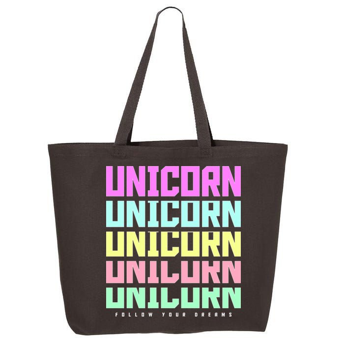 Unicorn Repeat Follow Your Dream 25L Jumbo Tote