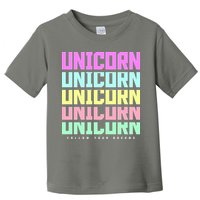 Unicorn Repeat Follow Your Dream Toddler T-Shirt