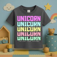 Unicorn Repeat Follow Your Dream Toddler T-Shirt