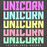 Unicorn Repeat Follow Your Dream Vector Backpack