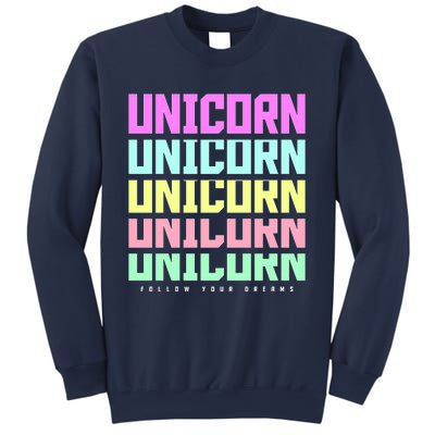 Unicorn Repeat Follow Your Dream Sweatshirt