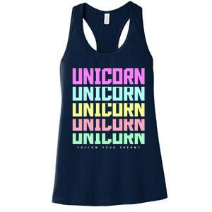 Unicorn Repeat Follow Your Dream Women's Racerback Tank