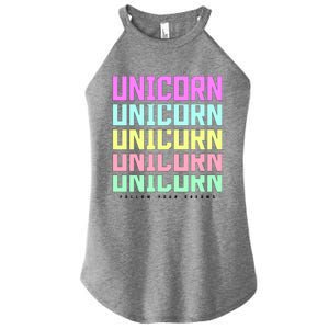 Unicorn Repeat Follow Your Dream Women's Perfect Tri Rocker Tank