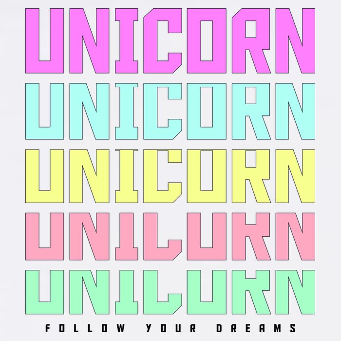 Unicorn Repeat Follow Your Dream Garment-Dyed Sweatshirt