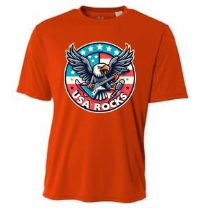 Usa Rocks Gift Cooling Performance Crew T-Shirt