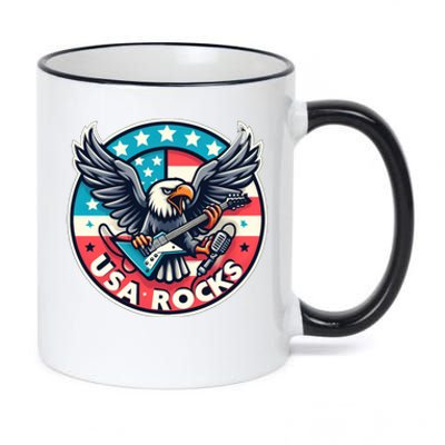 Usa Rocks Gift 11oz Black Color Changing Mug