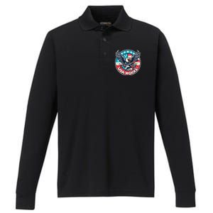 Usa Rocks Gift Performance Long Sleeve Polo