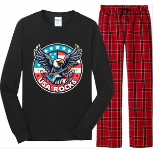 Usa Rocks Gift Long Sleeve Pajama Set