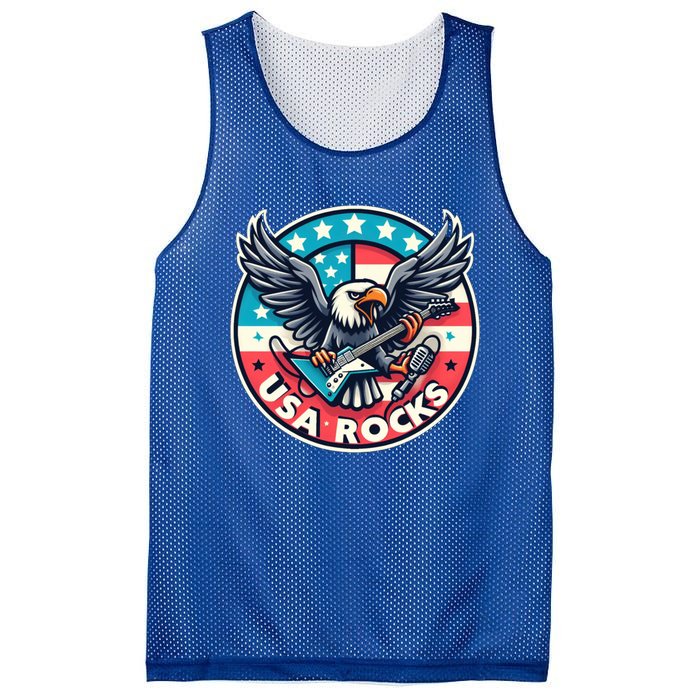 Usa Rocks Gift Mesh Reversible Basketball Jersey Tank