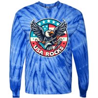 Usa Rocks Gift Tie-Dye Long Sleeve Shirt